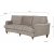 Howard Watford Deluxe 4-seters buet sofa - lysebrun kordflyel