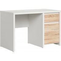 Kaspisk skrivebord 120 x 65 cm - Hvit/eik