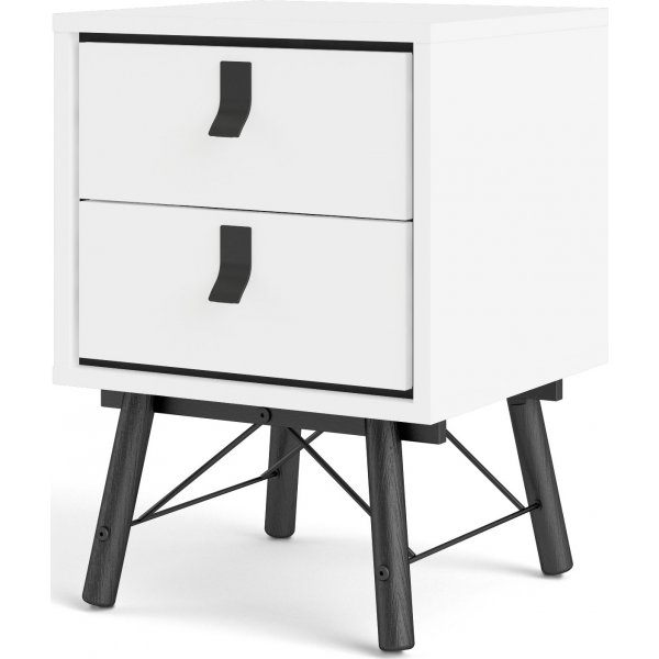 Ry nattbord - Hvit