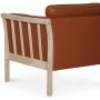 Pure 3-seters lrsofa - Cognac (lr) / lyst tre