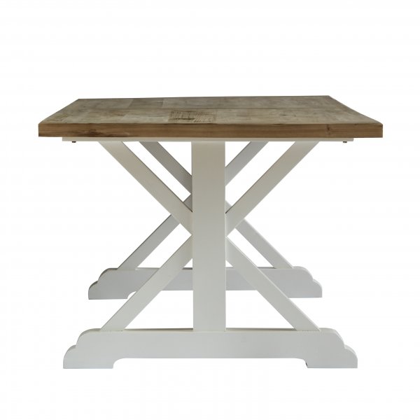 Rufus spisebord 240 cm med kryssben - Resirkulert furu Rufus spisebord 240 cm med kryssben - Resirkulert furu