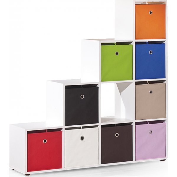 Melany bokhylle 10 - Hvit Melany bokhylle 10 - Hvit