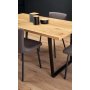 Gentofte spisebord 160 cm - Eik/sort