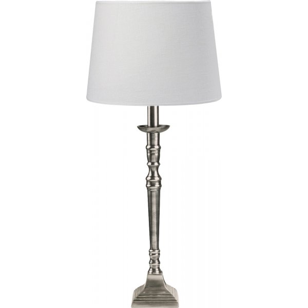 Salong bordlampe - Slv/offwhite