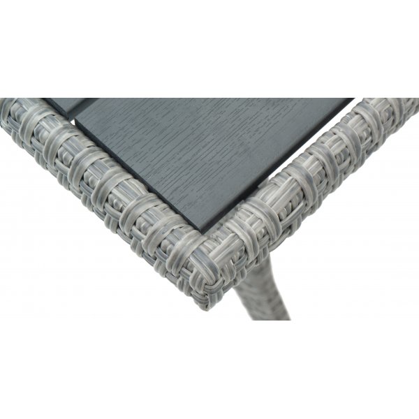 Tor utendørs sofasett med rotting spisebord - Grå syntetisk rotting Tor utendørs sofasett med rotting spisebord - Grå syntetisk rotting