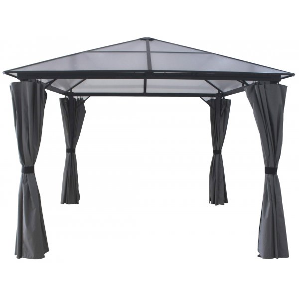 Paviljong Ostia med ordentlig tak - 295x295 cm - Gr