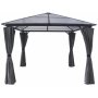 Paviljong Ostia med ordentlig tak - 295x295 cm - Gr