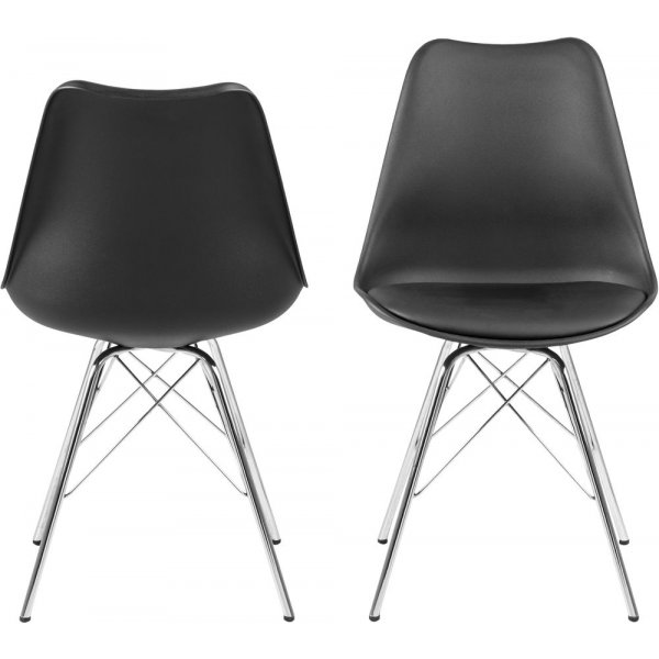 Eris Spisestol - Svart/krom