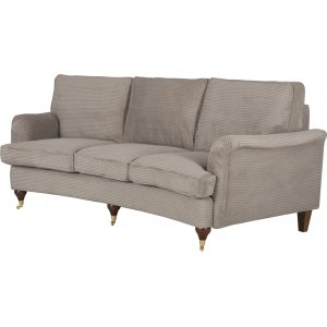 Howard Watford Deluxe 4-seters buet sofa - lysebrun kordflyel