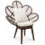 Peacock loungelenestol med pute - Brun + Mbelpleiesett for tekstiler