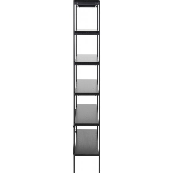 Angus bokhylle 172 cm - Sort