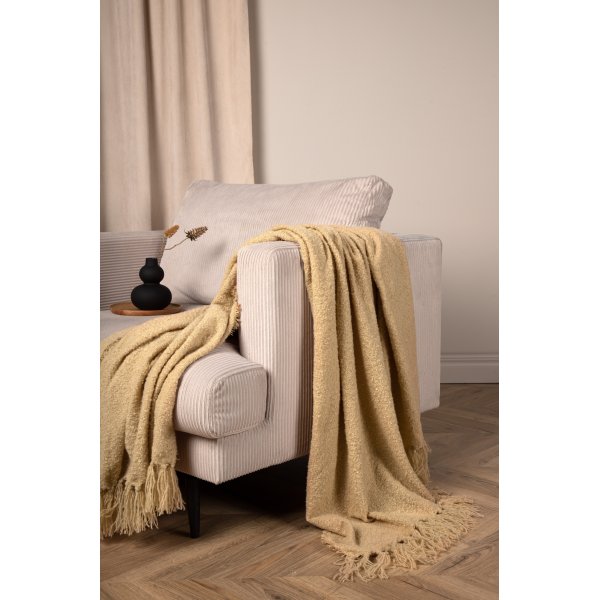 Sten pledd, 130x170 cm - Sand