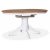 Fitchburg spisegruppe; Ovalt spisebord 106-141 cm - Hvit / Oljet eik med 4 stk Danderyd No.18 spisestoler Svart