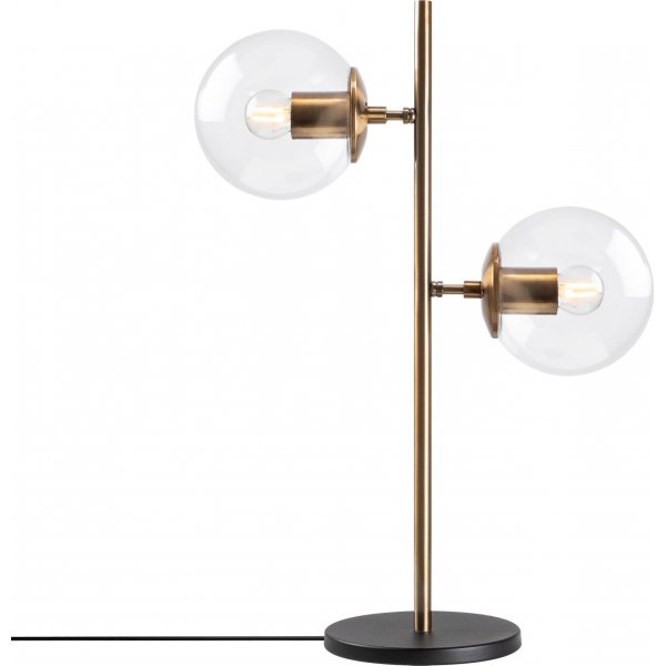 Fasett bordlampe, klar - Vintage