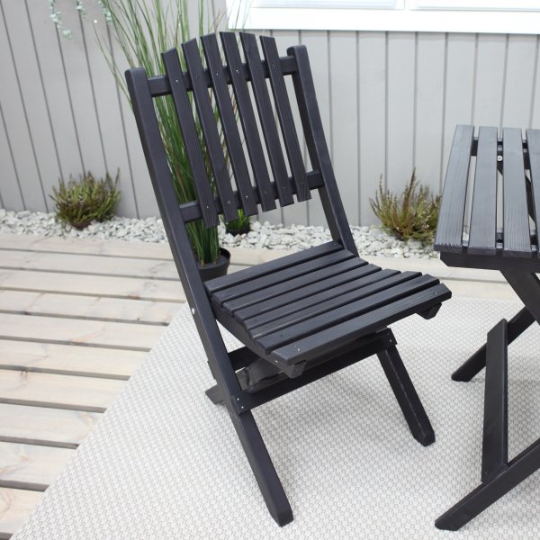 Haväng spisegruppe (sofa med 2 stoler og bord) - Sort Haväng spisegruppe (sofa med 2 stoler og bord) - Sort