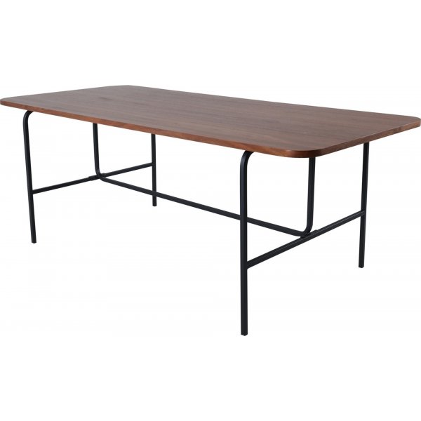 Kotte spisebord, 200 cm - Svart/valnøtt Kotte spisebord, 200 cm - Svart/valnøtt