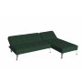 Sovesofa med divan i grnn flyel