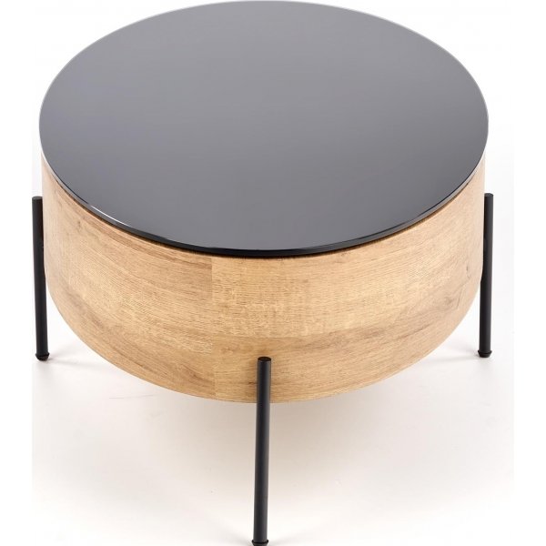 Raluca salongbord 120x 60 cm - Eik/sort Raluca salongbord 120x 60 cm - Eik/sort