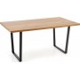 Gentofte spisebord 160 cm - Eik/sort
