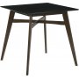 Spisegruppe Florence Barbord 90x90 med 4 barkrakker - Valntt/svart