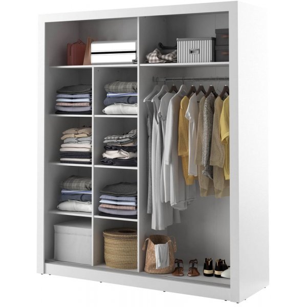 Mervyn garderobe 203 - Hvit