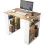 Britt skrivebord 90x60 cm - Furu/hvit