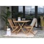 Grunnebo sammenleggbart spisebord 120 cm - Teak