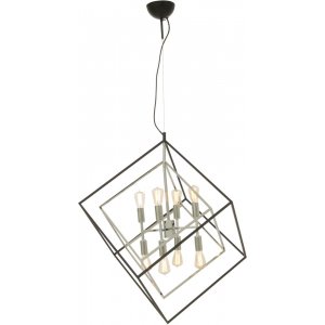 Taklampe Cubes - Svart / krom