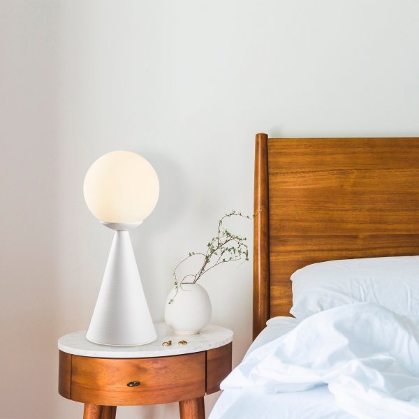 Gondol bordlampe - Hvit