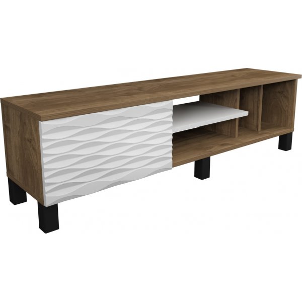 Olyo mediabenk - Valnøtt/hvit Olyo mediabenk - Valnøtt/hvit