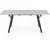 Valarauk spisebord 140-180 x 80 cm - Lys gr/svart