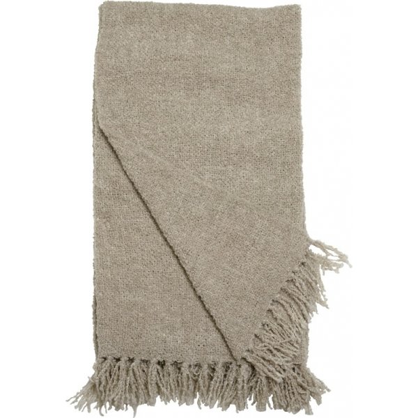 Fluffpledd 130 x 170 cm - Lys gr
