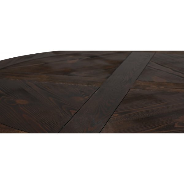 Tuva rundt spisebord Ø120 cm - Brun / Svart Tuva rundt spisebord Ø120 cm - Brun / Svart