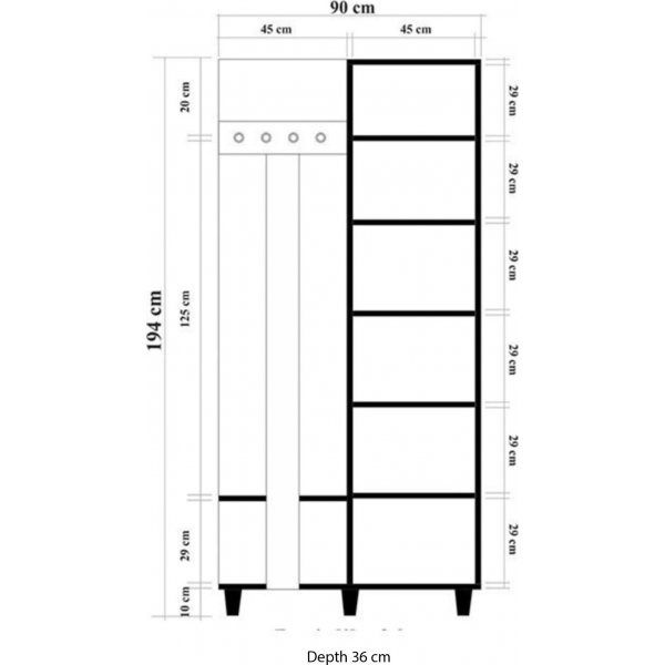 Møbler til hallen i eikfarget - Svante Møbler til hallen i eikfarget - Svante