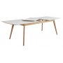 Millie spisebord 180-230 cm - eik / hvit