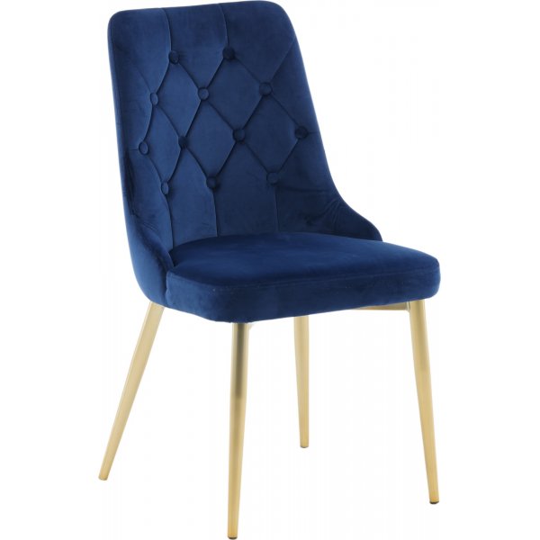 Alice Deluxe spisestol - Bl/messing