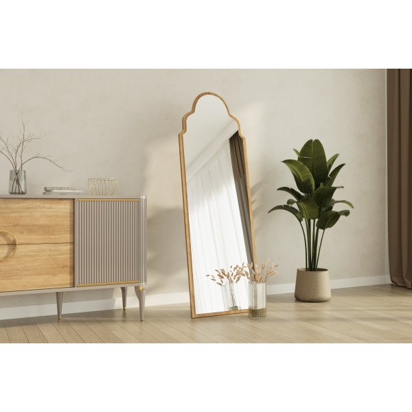 Samaran gulvspeil - Safir eik + Kart med møbelpoter inkludert! Samaran gulvspeil - Safir eik + Kart med møbelpoter inkludert!