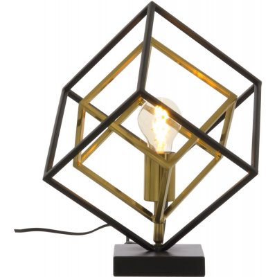 Bordlampe Cubes - Svart / antikk