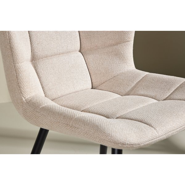 Lily spisestuestol - Beige/Sort Lily spisestuestol - Beige/Sort