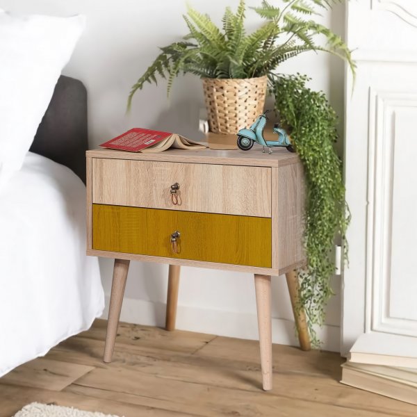 City Sun nattbord - Beige