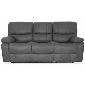 Manhattan recliner sofa 3-seter - Grå PU + Rengjøring av kunstskinn