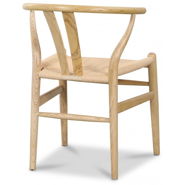 Sunda spisestol - Natur / Flettet sete + Tekstilrens for mbler