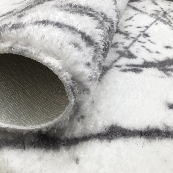 Safari teppe - Grå/hvit Safari teppe - Grå/hvit