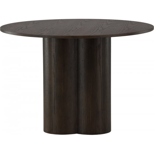 Spisebord Olivia rundt 110 cm semsket skinn Spisebord Olivia rundt 110 cm semsket skinn