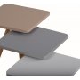 Trippelsett bord 34 x 34 cm - Hvit/cappuccino/gr