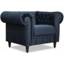 Ashford chesterfield lenestol - Mrkebl flyel