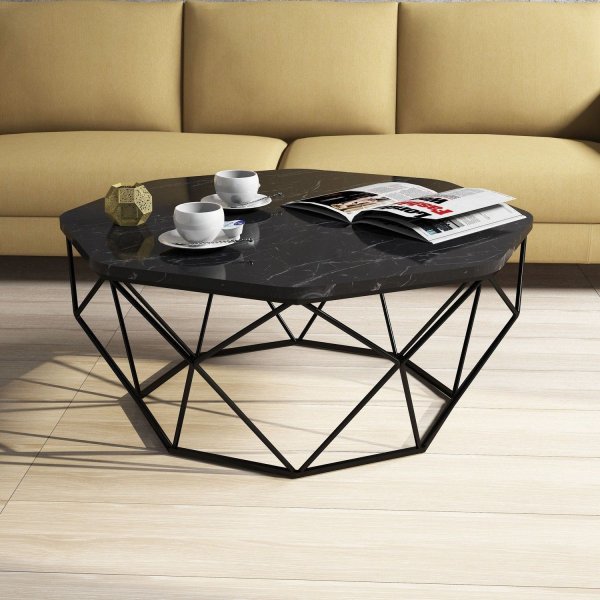 Diamond salongbord - Svart marmor