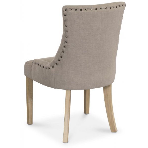 Tuva stol - Beige med antikkbehandlede ben + Flekkfjerner for møbler Tuva stol - Beige med antikkbehandlede ben + Flekkfjerner for møbler