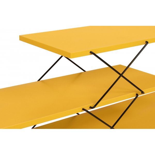 Zigzag mediebenk - Gul Zigzag mediebenk - Gul