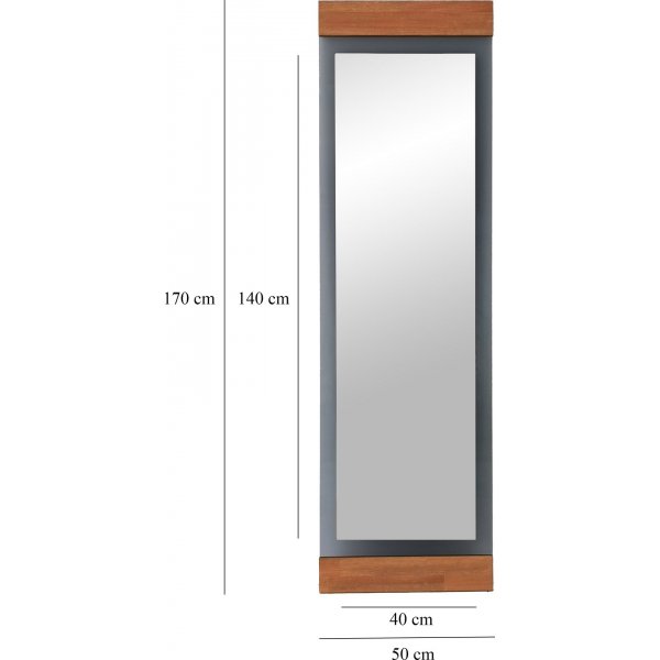 Murano gulvspeil - Eik/fume Murano gulvspeil - Eik/fume